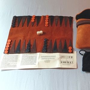 Leather Backgammon made in Canada
